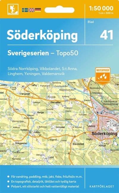 Cover for Soderkoping - Sverigeserien Topo50 (Map) (2025)