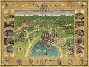 Harry Potter Hogwarts Map 1500pc - Unspecified - Jogo de tabuleiro - Ravensburger - 4005555007203 -