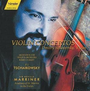 TSCHAIKOWSKY:Con.for Violin&Or - Sitkovetzky,dmitry / Marriner,n. - Música - hänssler CLASSIC - 4010276010203 - 11 de septiembre de 2000