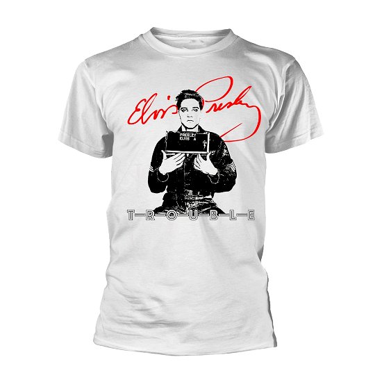 Cover for Elvis Presley · Trouble (T-shirt) [size S] [White edition] (2019)