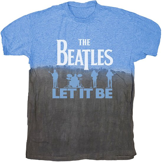 Cover for The Beatles · The Beatles Unisex T-Shirt: Let It Be Split (Wash Collection) (T-shirt) [size S] [Blue - Unisex edition]