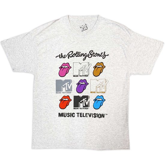 Cover for MTV · MTV Unisex T-Shirt: Rolling Stones Logo Grids (T-shirt) [size S]