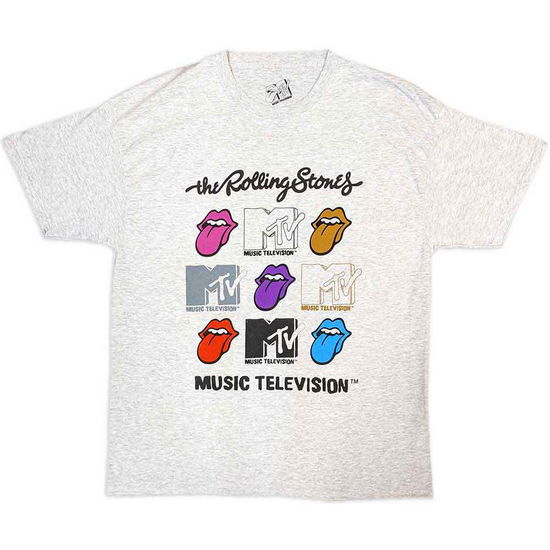 Cover for MTV · MTV Unisex T-Shirt: Rolling Stones Logo Grids (T-shirt) [size S]