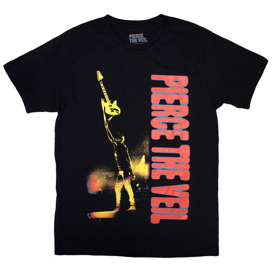 Cover for Pierce The Veil · Pierce The Veil Unisex T-Shirt: Guitar Swing (Black) (T-shirt) [size L] (2024)
