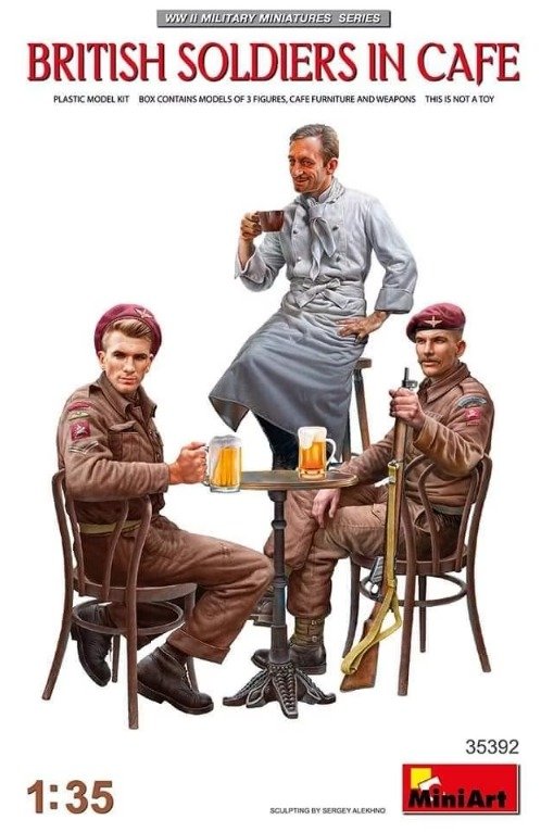 Cover for MiniArt · 1/35 British Soldiers In Cafe (2/23) * (Toys)