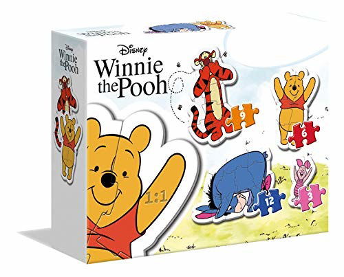 Puslespil, Mit første, Winnie the Pooh, 3,6, 9 og 12 brikker (Jigsaw Puzzle) (2023)