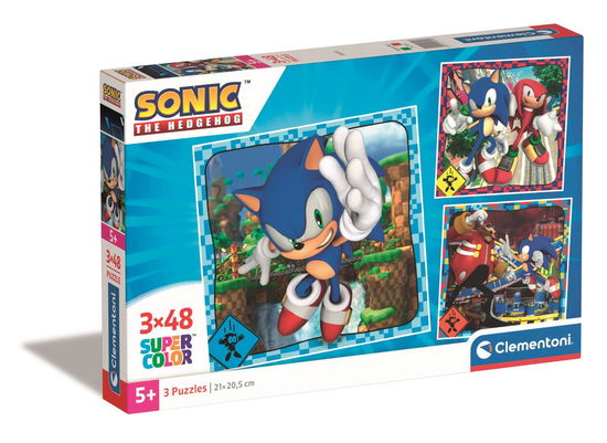 Cover for Clementoni · Puslespil Square Sonic, 3x48 brikker (Jigsaw Puzzle) (2024)