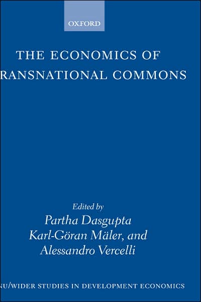 Cover for Partha Dasgupta · The Economics of Transnational Commons - WIDER Studies in Development Economics (Hardcover Book) (1998)