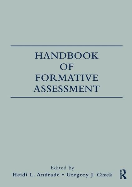 Cover for Heidi Andrade · Handbook of Formative Assessment (Paperback Book) (2009)