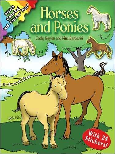 Cover for Cathy Beylon · Horses and Ponies - Dover Coloring Books (Paperback Bog) (2006)
