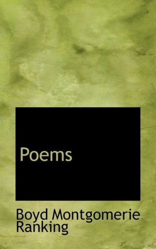Cover for Boyd Montgomeri Ranking · Poems (Taschenbuch) (2008)