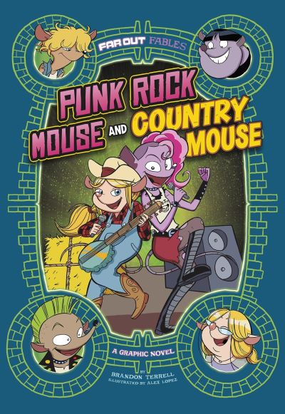 Cover for Brandon Terrell · Punk Rock Mouse and Country Mouse: A Graphic Novel - Far Out Fables (Paperback Book) (2021)