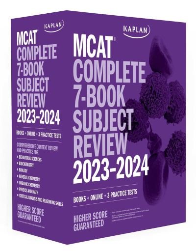 Cover for Kaplan Test Prep · MCAT Complete 7-Book Subject Review 2023-2024, Set Includes Books, Online Prep, 3 Practice Tests - Kaplan Test Prep (Paperback Book) (2022)