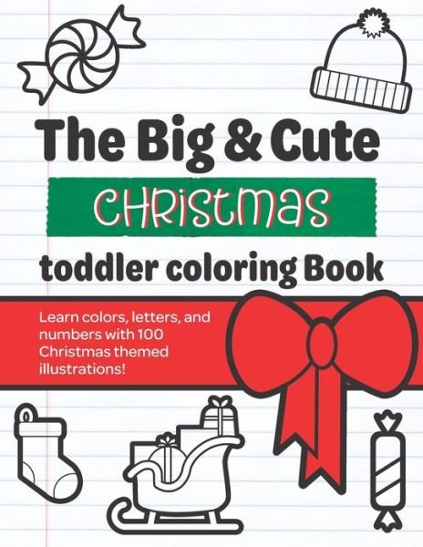 Cover for Madison Angus · The Big &amp; Cute Christmas Toddler Coloring book (Taschenbuch) (2019)