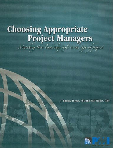 Cover for Ralf Muller · Choosing Appropriate Project Managers: Matching their Leadership Style to the Type of Project (Paperback Book) (2006)