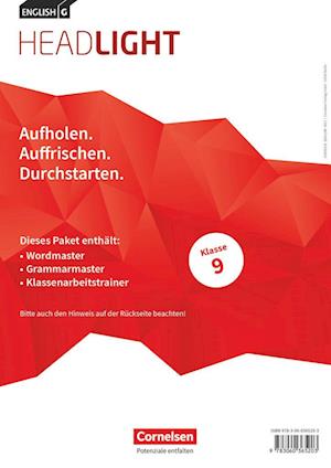 Cover for Cornelsen Verlag GmbH · English G Headlight Band 5: 9. Schuljahr - Arbeitshefte Wordmaster, Grammarmaster und Klassenarbeitstrainer (Im Paket) (Taschenbuch) (2021)