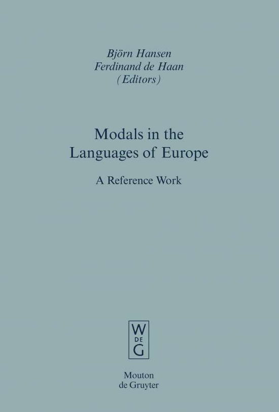 Cover for Björn Hansen · Modals in the Languages of Europe (Empirical Approaches to Language Typology) (Hardcover Book) (2009)