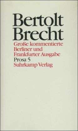 Cover for B. Brecht · Werke.(Gr.Berl.)20 (Book)