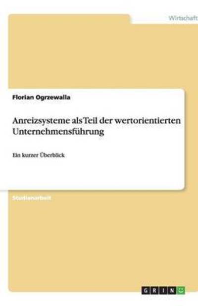 Cover for Ogrzewalla · Anreizsysteme als Teil der w (Book) [German edition] (2007)