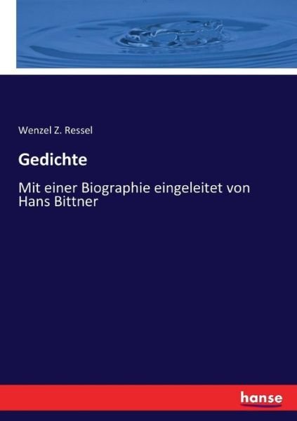 Cover for Ressel · Gedichte (Buch) (2017)