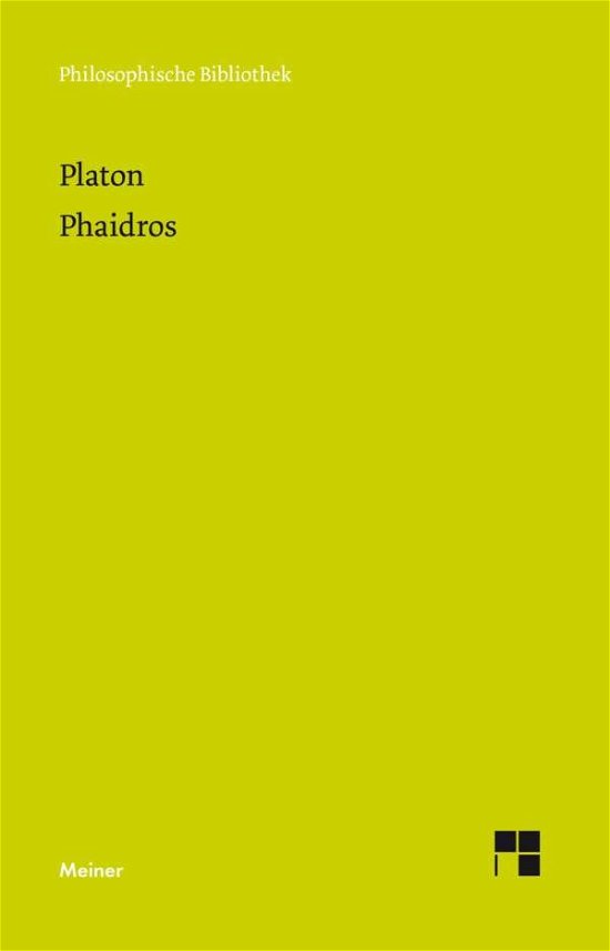 Cover for Platon · Phaidros (Paperback Bog) (2019)