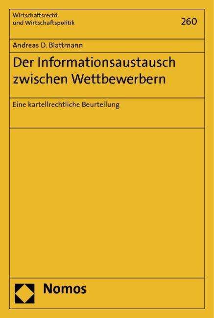 Cover for Blattmann · Der Informationsaustausch zwi (Bok) (2012)