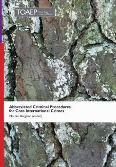 Cover for Morten Bergsmo · Abbreviated Criminal Procedures for Core International Crimes (Hardcover Book) (2017)