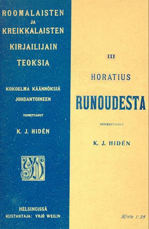 Cover for Q. Horatius Flaccus · Runoudesta (Paperback Book) (2013)