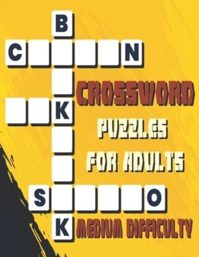 Cover for Enjoy With Us · Crossword Puzzles for Adults Medium Difficulty (Paperback Bog) (2021)