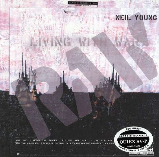 Cover for Neil Young · Living with War.. (LP) (2008)