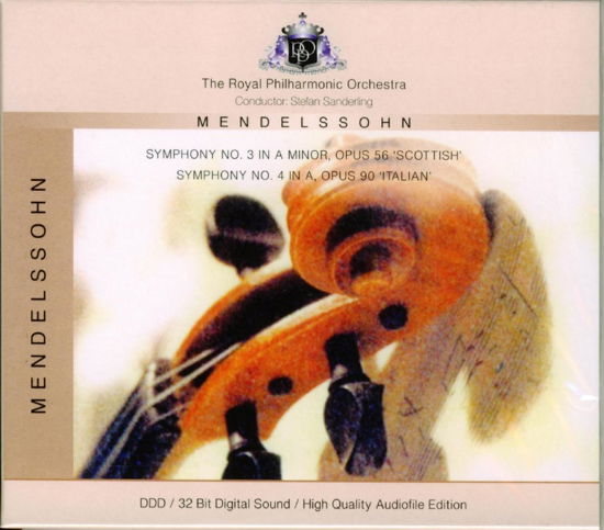 Cover for Felix Mendelssohn · Symphony No.3 Opus 56 (CD) (2012)