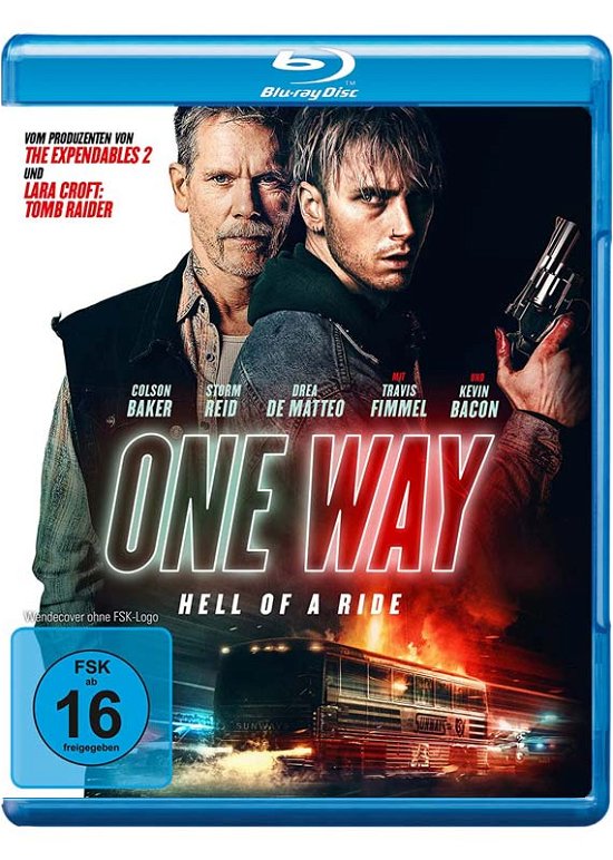Cover for Baker,colson (Aka Machine Gun Kelly) / Bacon,kevin/+ · One Way-hell of a Ride (Blu-ray) (2022)