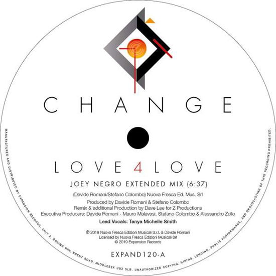 Cover for Change · Love 4 Love  Make Me Go Craz (12&quot;) (2019)