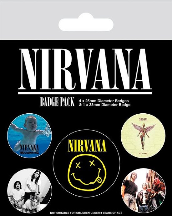 Cover for Nirvana · Nirvana: Iconic (Pin Badge Pack) (Leksaker) (2019)