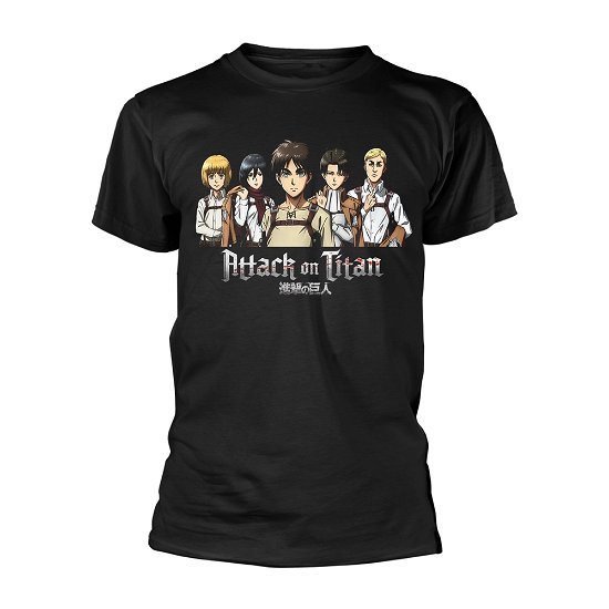 Cover for Attack on Titan · Group Shot (MERCH) [size XL] [Black edition] (2019)
