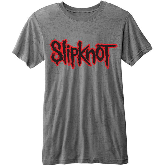 Cover for Slipknot · Slipknot Unisex Burn Out T-Shirt: Logo (T-shirt) [size S] [Grey - Unisex edition]