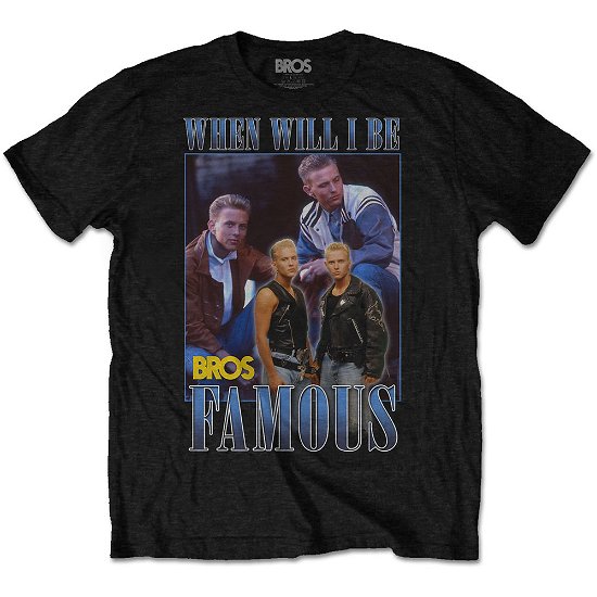 Bros Unisex T-Shirt: Famous Homage - Bros - Merchandise -  - 5056170699204 - 