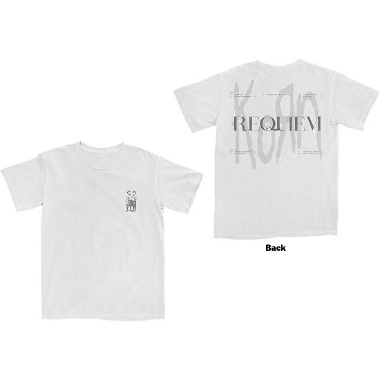 Korn Unisex T-Shirt: Requiem (Back Print) - Korn - Produtos -  - 5056561020204 - 