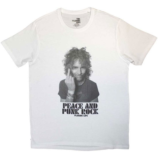 The Flaming Lips Unisex T-Shirt: Peace and Punk - Flaming Lips - The - Merchandise -  - 5056737225204 - January 19, 2024