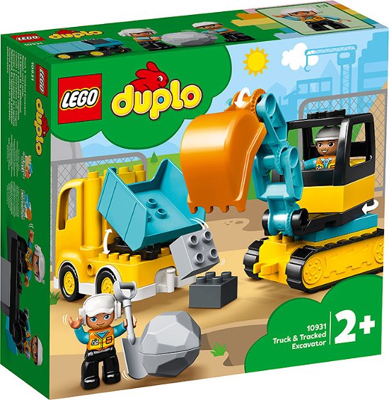 Truck & Graafmachine met rupsbanden Lego Duplo (10931) - Lego - Merchandise - Lego - 5702016618204 - 31. desember 2021