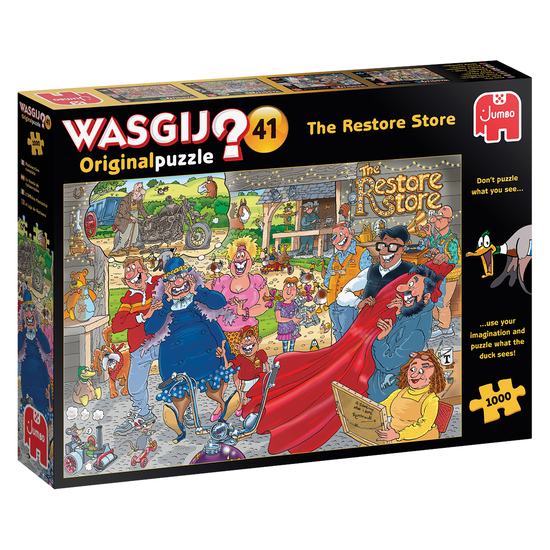 Cover for Wasgij Original 41: The Restore Store Motormake · Wasgij Original 41: The Restore Store Motormake-over! (Toys)