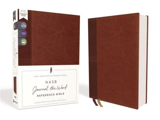 NASB, Journal the Word Reference Bible, Leathersoft over Board, Brown, Red Letter, 1995 Text, Comfort Print: Let Scripture Explain Scripture. Reflect on What You Learn. - Zondervan - Bøger - Zondervan - 9780310451204 - 22. september 2020