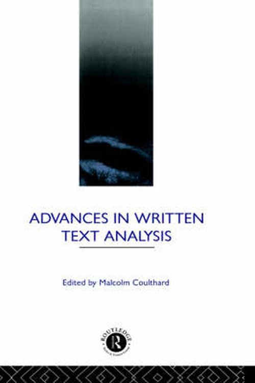 Cover for Malcolm Coulthard · Advances in Written Text Analysis (Pocketbok) (1994)