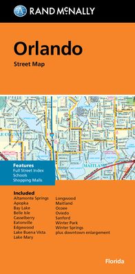 Rand McNally Folded Map: Orlando Street Map - Rand McNally - Books - Rand McNally - 9780528025204 - May 27, 2022