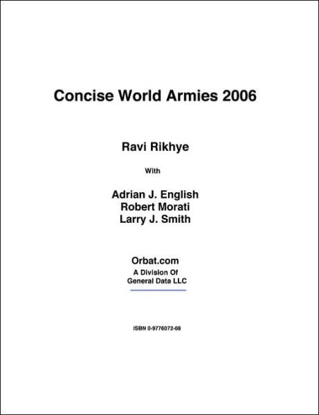 Cover for Ravi Rikhye · Concise World Armies 2006 (Pocketbok) (2005)