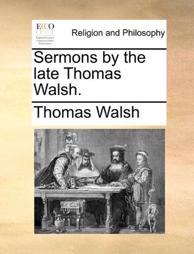 Cover for Thomas Walsh · Sermons by the Late Thomas Walsh. (Paperback Bog) (2010)