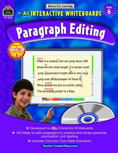 Cover for Teacher Created Resources Staff · Interactive Learning: Paragraph Editing Grd 6 (Paperback Bog) [Pap / Cdr edition] (2013)