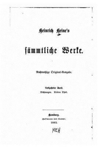 Cover for Heinrich Heine · Sammtliche Werke (Paperback Bog) (2016)