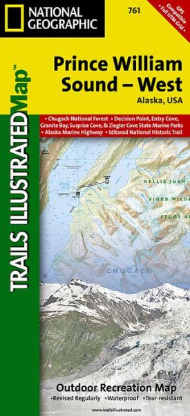 Cover for National Geographic Maps · Prince William Sound - West: Alaska, USA - Trails Illustrated Maps (Map) (2024)