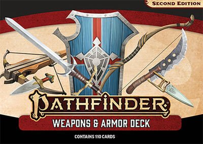 Cover for Paizo Staff · Pathfinder Weapons &amp; Armor Deck (P2) (SPIEL) (2020)